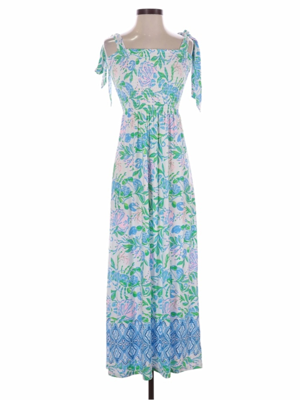 🏷️ NWT Lilly Pulitzer S Kailua Smocked Maxi Dress Just A Pinch🌴